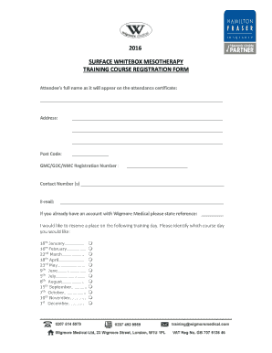 2016 SURFACE WHITEBOX MESOTHERAPY TRAINING COURSE