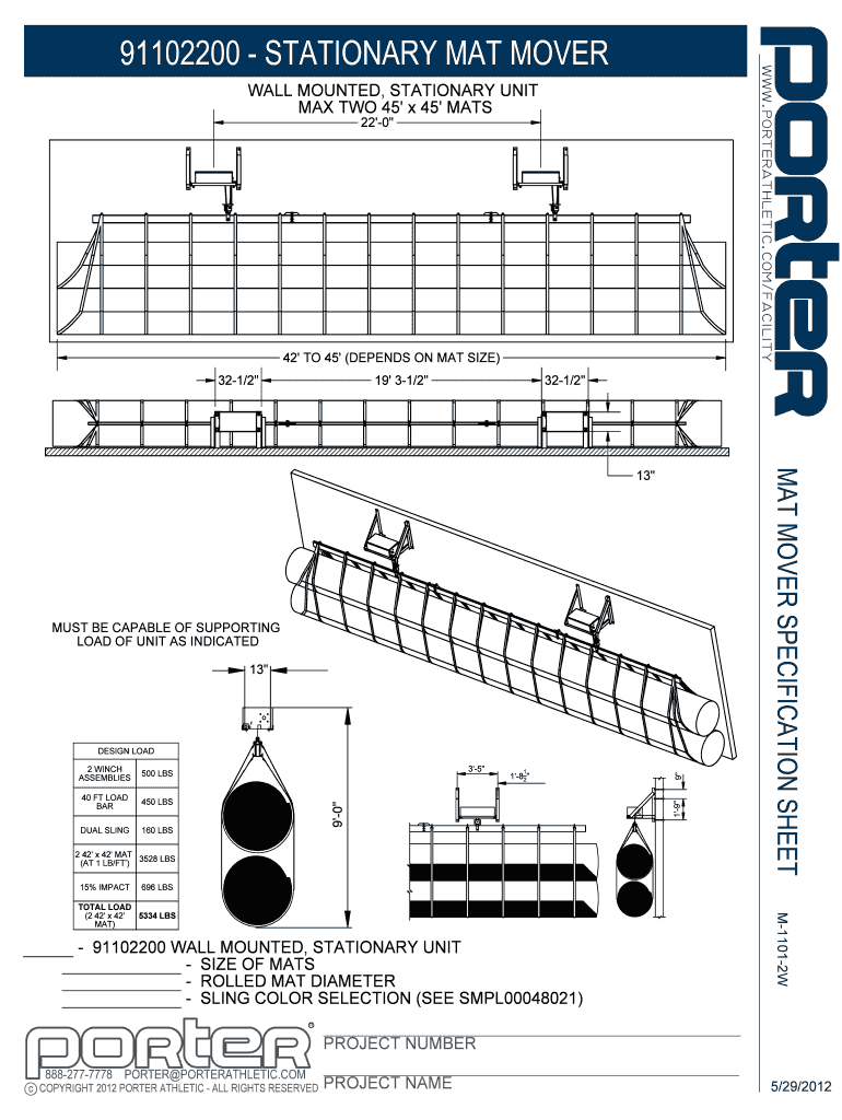 Fillable Online 91102200 stationary mat mover Litania Sports Group