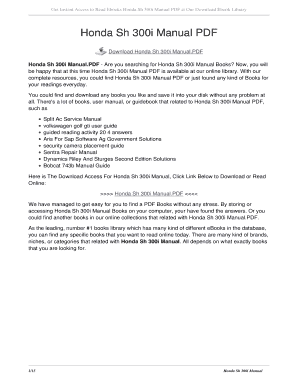 Honda Sh 300i Manual PDF honda sh 300i manual PDF - pediatricmoc