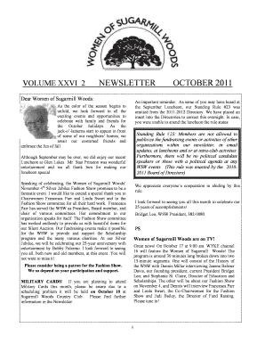 VOLUME XXVI 2 NEWSLETTER OCTOBER 2011