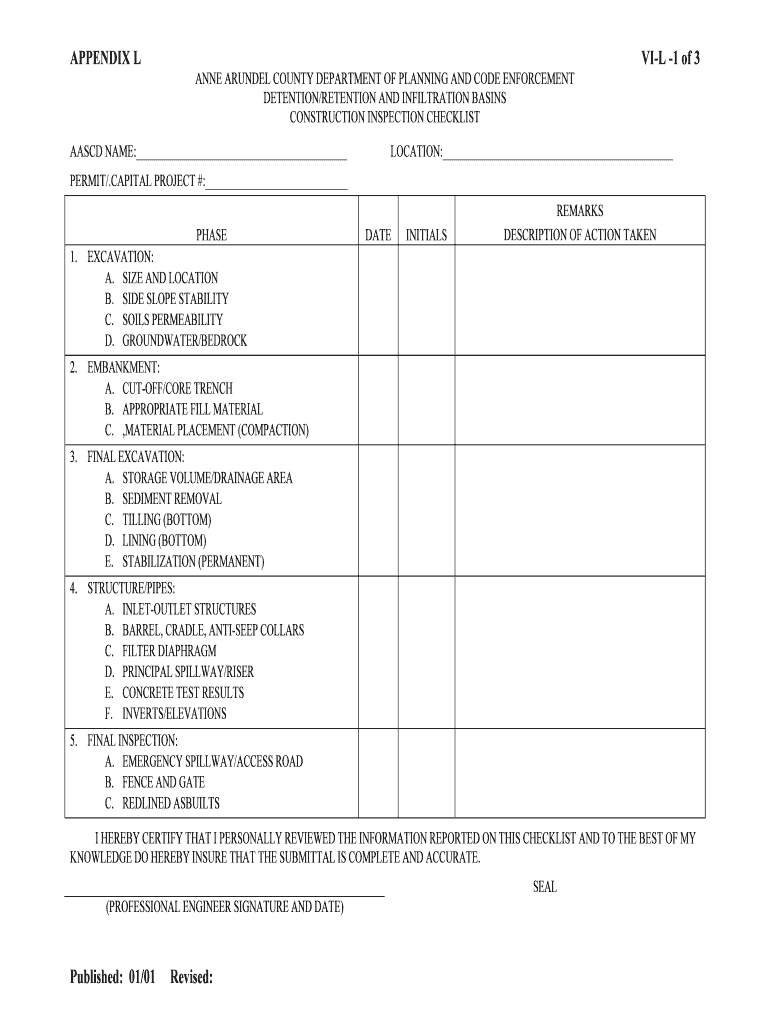 Fillable Online aadpw ANNE ARUNDEL COUNTY DEPARTMENT OF PLANNING AND CODE ENFORCEMENT Fax Email