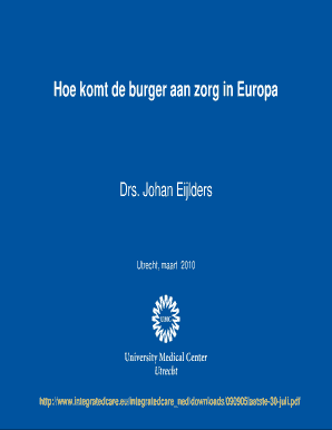 Drs Johan Eijlders - Julius Center - juliuscentrum