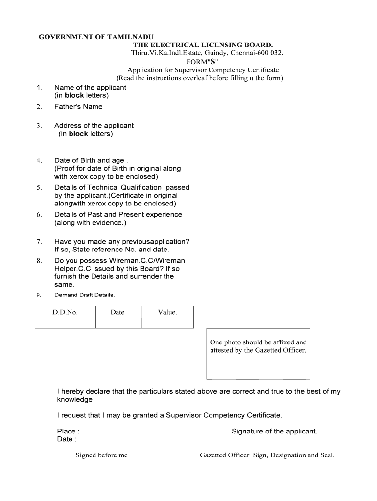Fillable Online THE ELECTRICAL LICENSING BOARD Fax Email Print pdfFiller