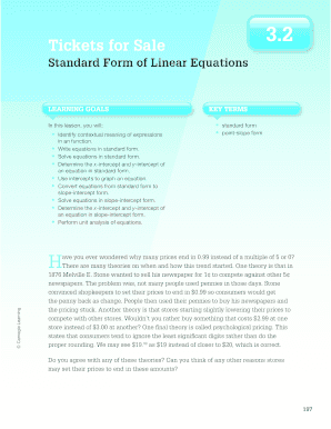tickets for sale standard form of linear equations fill online standard form of equations