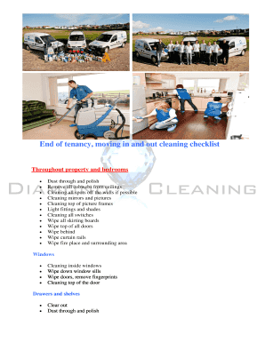 End of Tenancy Cleaning Checklist