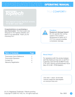 Fillable Online Tt S 801 And T801 Toptech Parts Fax Email Print
