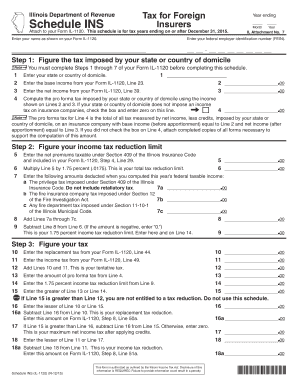 Illinois Schedule INS for Form IL-1120
