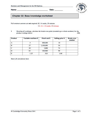 Attendance concession letter for ca students - IB BusMan 32 assessment ws32 - ibdiploma cambridge