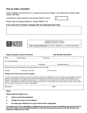 Donation form12doc - archive sussexwildlifetrust org