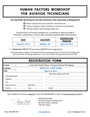 Twoday Public Workshop for Aircraft Technicians, their Supervisors &amp