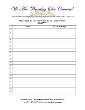 Fillable Online Evites Form- WD10 Fax Email Print - pdfFiller