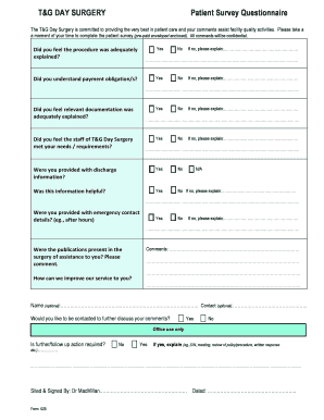 Form 025 TG Patient Survey template-1docx