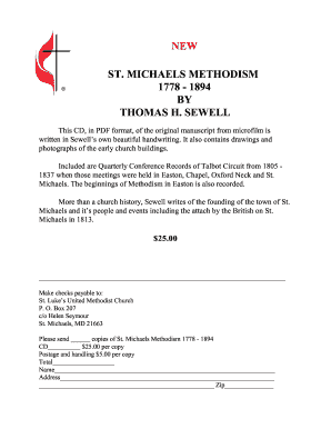 Fillable Online stlukes-umc St michaels methodism - St Lukes United ...