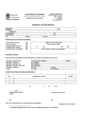 Salamanca Training Course Application Form
