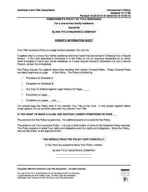 Demand letter for payment philippines - American Land Title Association Homeowners Policy Adopted