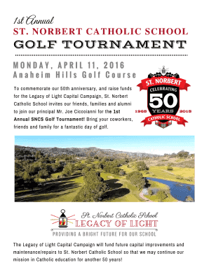 Golf Tournament Brochure - bsaintnorbertschoolbborgb