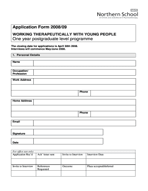 Fillable Online nscap org Application Form 200809 - NSCAP Fax Email ...