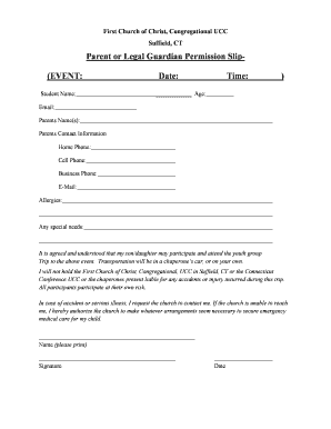 Event Permission Slip.pdf - First Church of Christ, Congregational ...