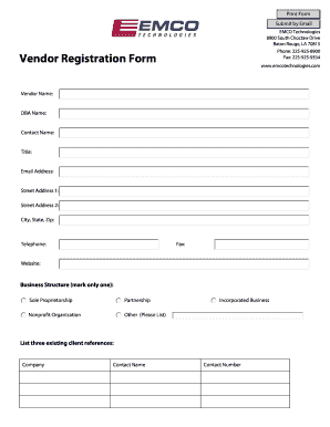 emco form