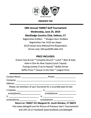 Subwaypay net - 18th Annual TAMGT Golf Tournament Wednesday June 25 2014 - hvcchelps