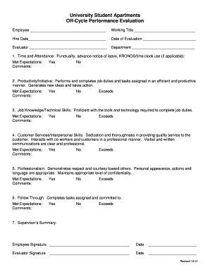 University Student bApartmentsb Off-Cycle Performance Evaluation - apartments utah