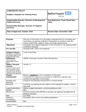 CORPORATE POLICY Subject Hospital Car Parking Policy Key - bghstaffpermit apcoa co