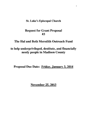 Sample research grant proposal pdf - Request for Grant Proposal-St Luke's #3.rtf - estlukes