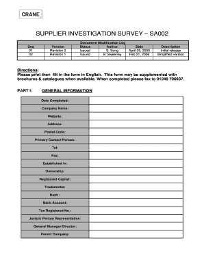 Statement of faith sample pdf - SA002 - Supplier Investigation Survey - Crane Merchandising - portal cranems co