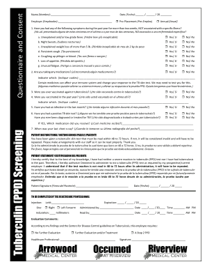PPD TB Form - June 2014 - Riverview Med