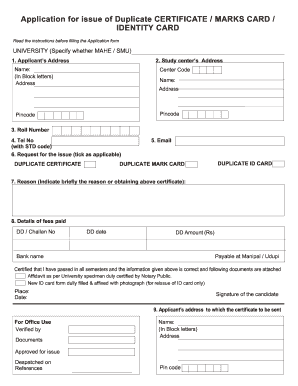 Bonafide certificate pdf - sikkim manipal univerty degree transcript pdf