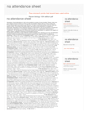 fillable online kvv intueri networks na attendance sheet kvv