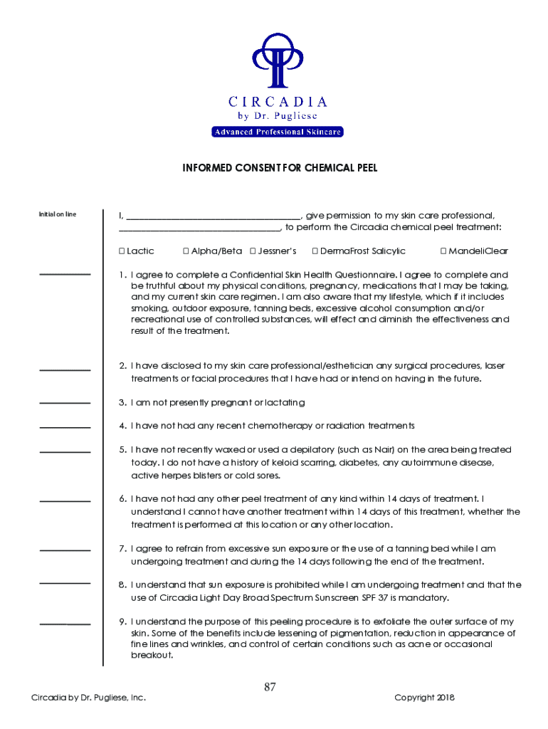 circadia peel protocol Preview on Page 1