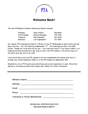 Welcome Back Packet - Grafton Elementary School - ges grafton k12 wi