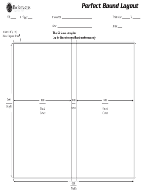 Printable - Perfect Bound Layout - Bookmasters