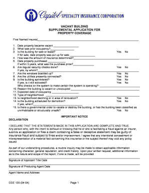 Property management agreement pdf - CGE120 04-04 CSIC Application - Vacant Property.doc