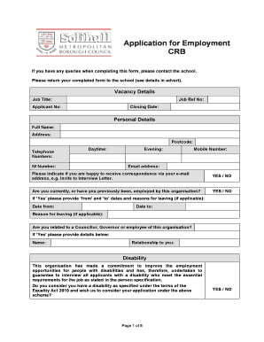 Job Application Form Guidance Notes Teacher Non Teacher - kinetongreen org