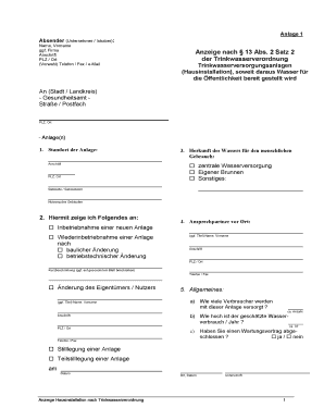 House agreement form - Anzeige Hausinstallation nach Trinkwasserverordnungrtf - emden