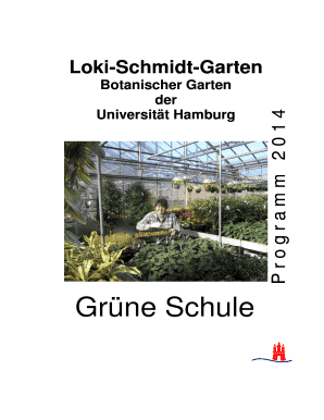 Ausfüllbar Online li hamburg Botanischer Garten KleinFlottbek li