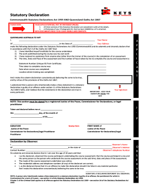 Statutory Declaration - bkeyshrbbcombau