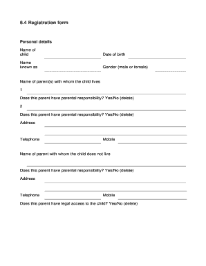 Child Registration Form