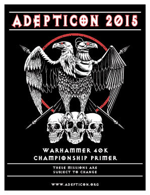 WARHAMMER 40K CHAMPIONSHIP PRIMER - bAdeptiConb - adepticon