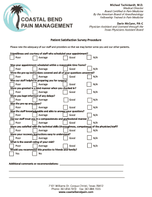 Patient Satisfaction Survey-Procedure