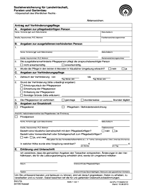 Svlfg Antrag Verhinderungspflege Pdf - Online ausfüllen, ausdrucken