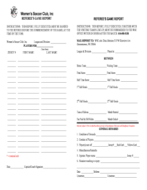 soccer game roster template