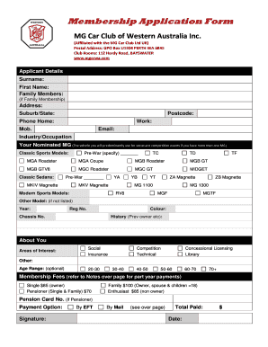 Membership Application Form - bmgccwabbcomb