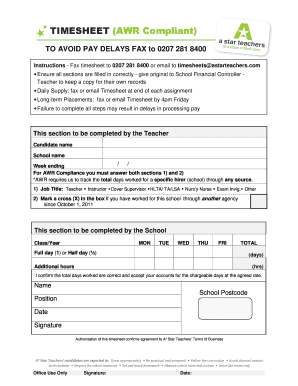 6 Printable daily time sheet Forms and Templates - Fillable Samples in