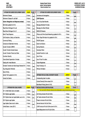 Justice Training Academy Online Enrollment Form