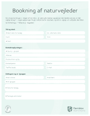 Bookning af naturvejleder - Favrskov Kommune