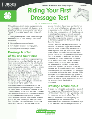 Fillable Online Indiana 4-H Horse and Pony Project Fax Email Print ...