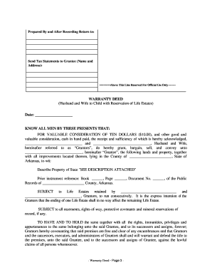 Arkansas warranty deed - arkansas warranty deed